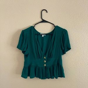 Women’s green blouse